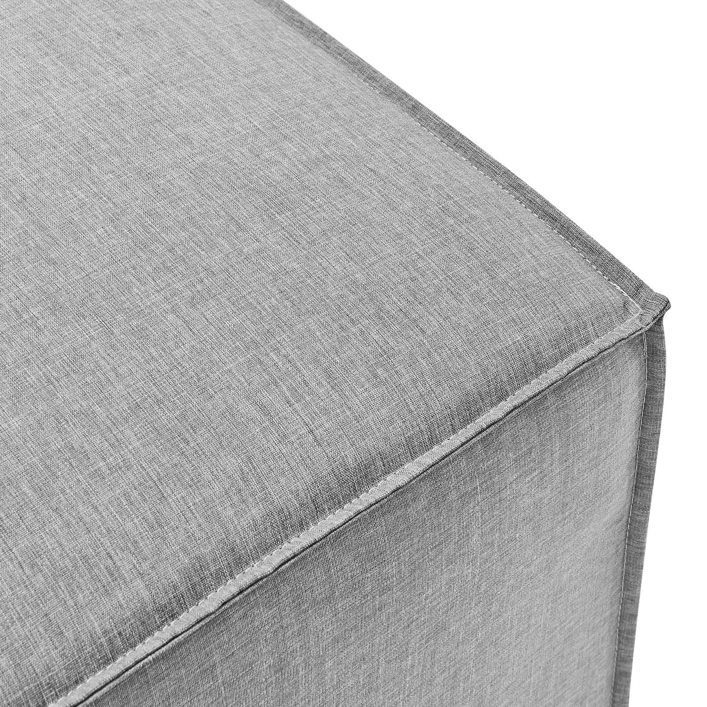 Saybrook Outdoor Patio Upholstered Sectional Sofa Ottoman