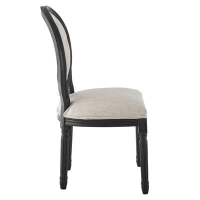 Arise Vintage French Upholstered Fabric Dining Side Chair