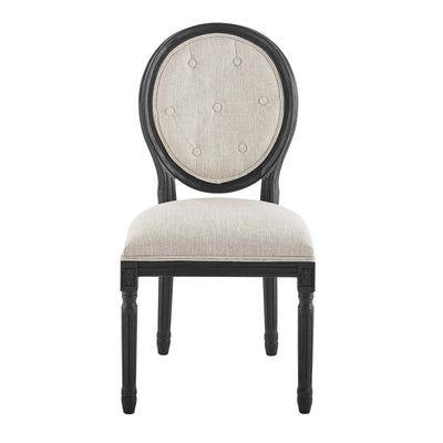 Arise Vintage French Upholstered Fabric Dining Side Chair