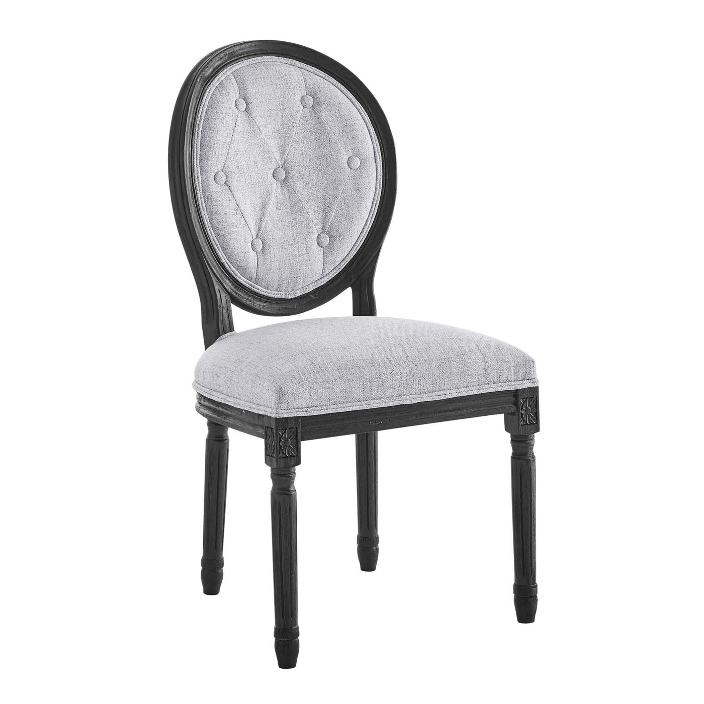 Arise Vintage French Upholstered Fabric Dining Side Chair