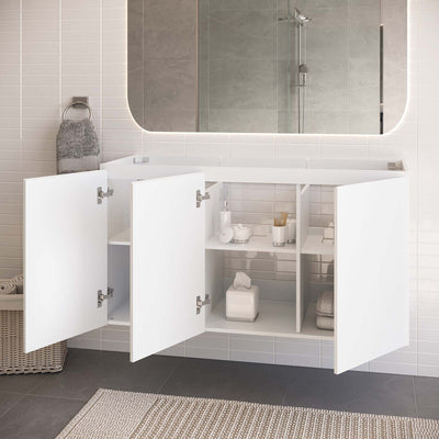 Vitality 48" Wall-Mount Bathroom Vanity (Sink Basin Not Included)