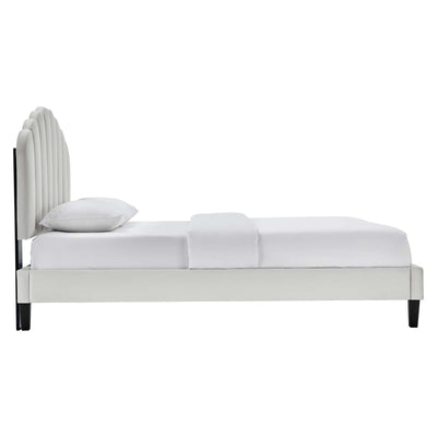 Daisy Performance Velvet Queen Platform Bed