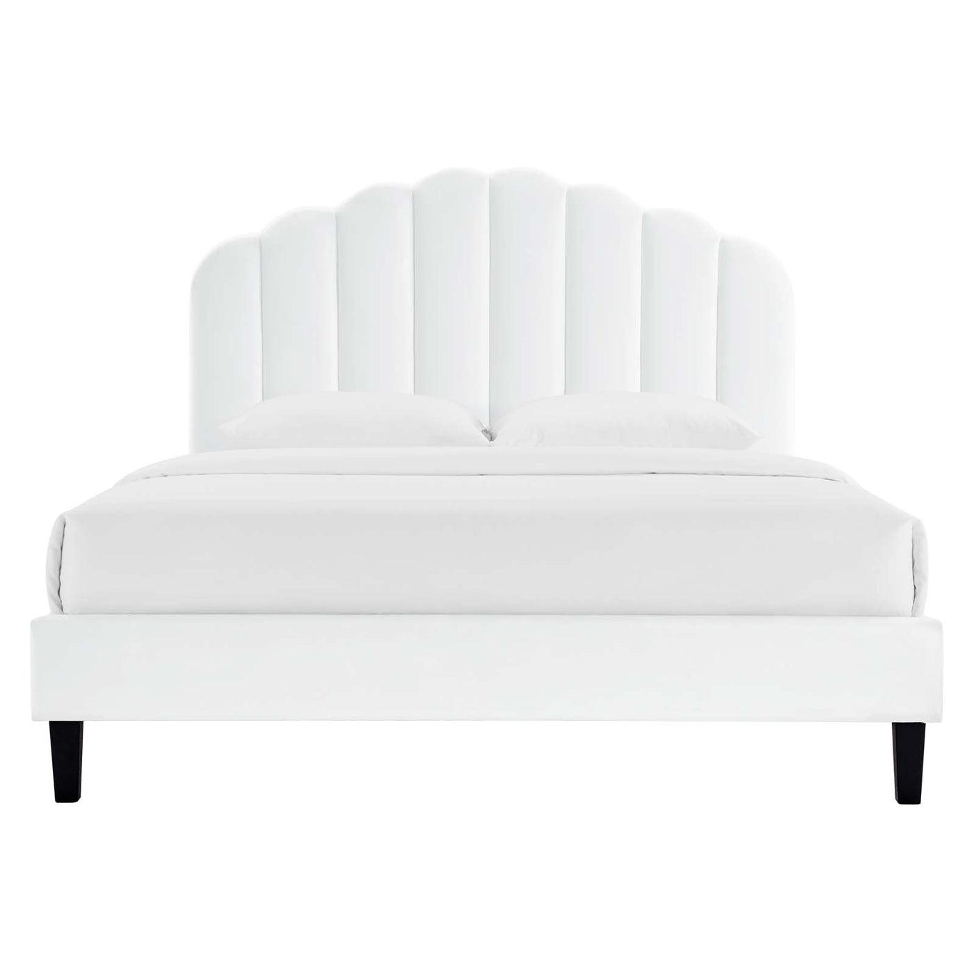 Daisy Performance Velvet Queen Platform Bed