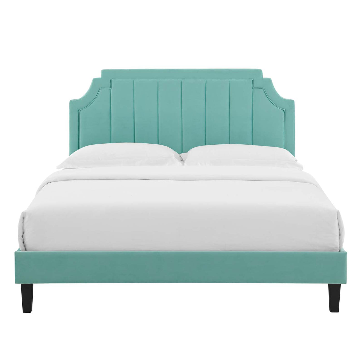 Sienna Performance Velvet Queen Platform Bed