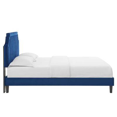 Sienna Performance Velvet Queen Platform Bed