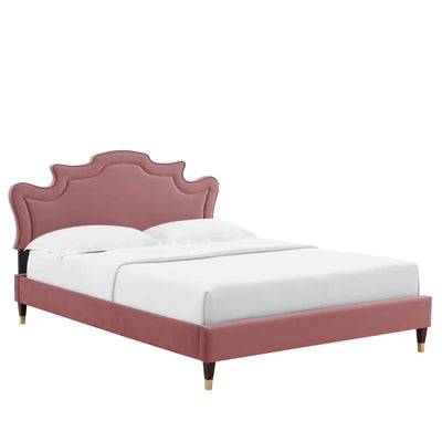 Neena Performance Velvet Queen Bed