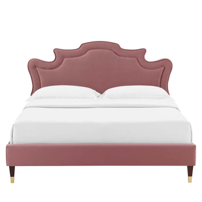 Neena Performance Velvet Queen Bed