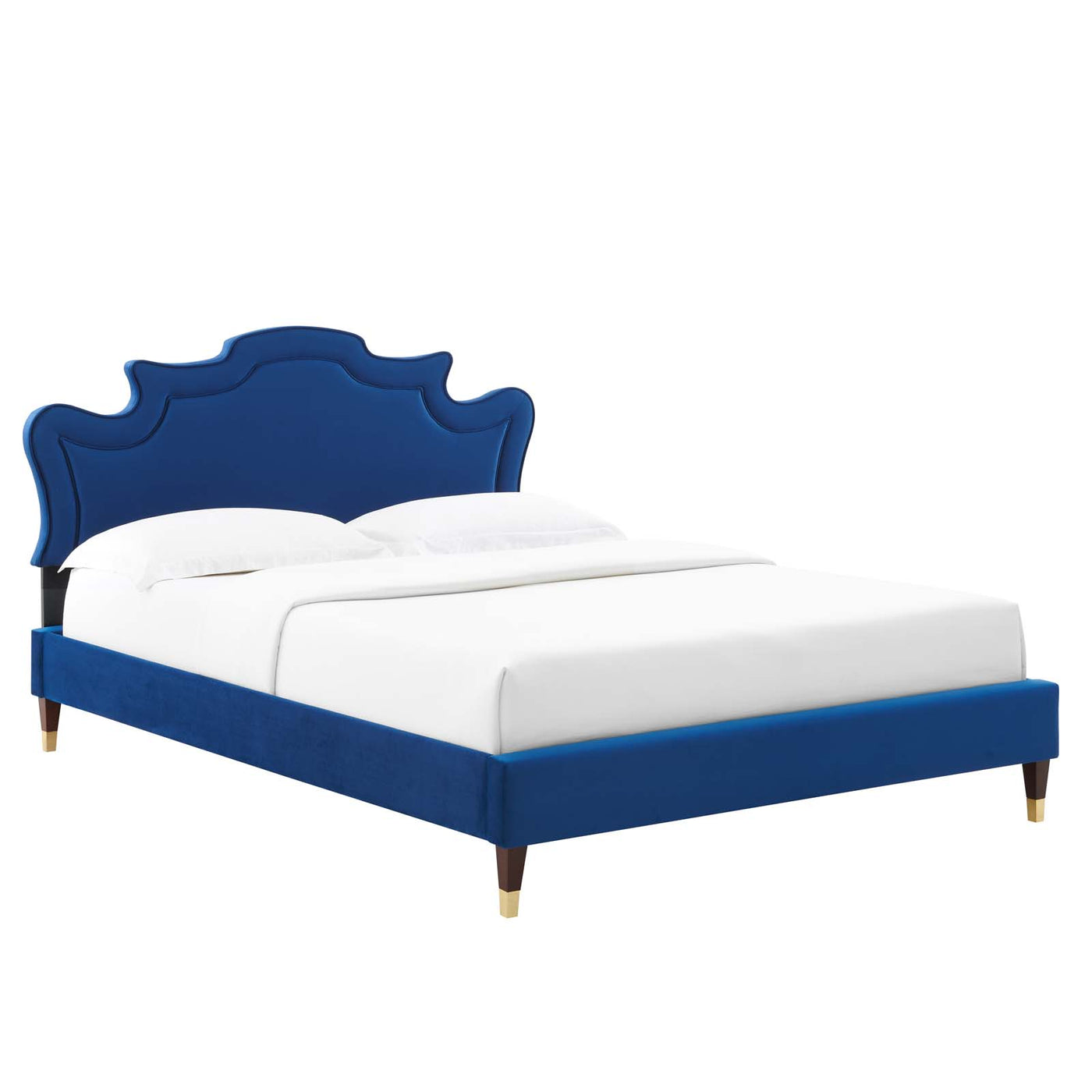 Neena Performance Velvet Queen Bed