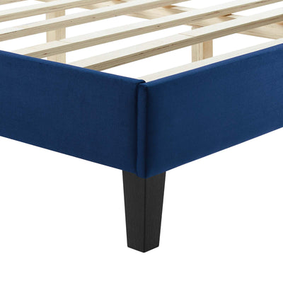 Zahra Channel Tufted Performance Velvet King Platform Bed