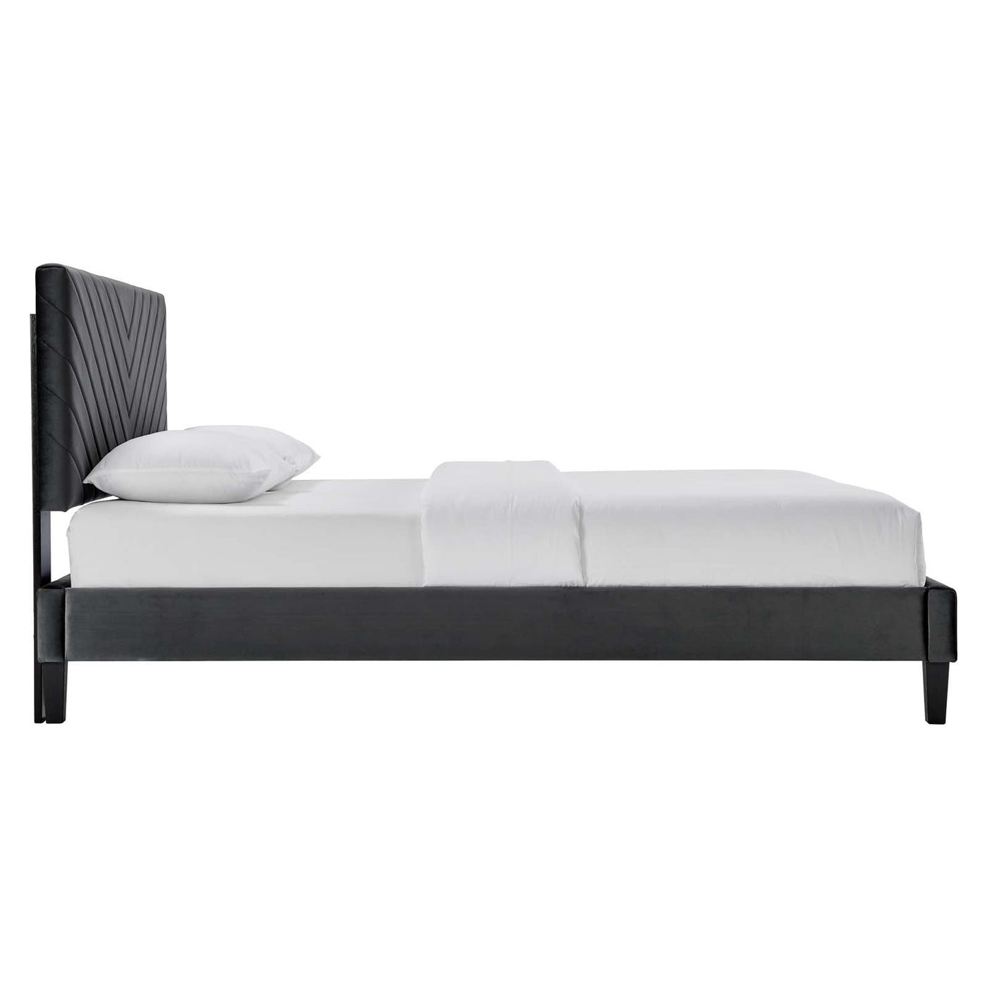 Roxanne Performance Velvet King Platform Bed