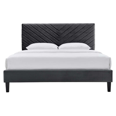 Roxanne Performance Velvet King Platform Bed